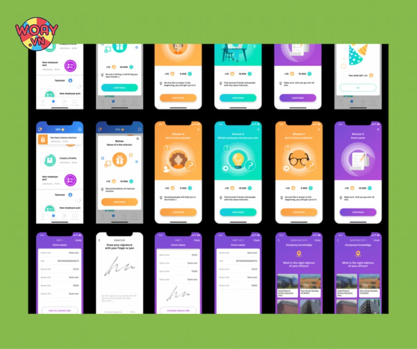 Bảng xếp hạng gamification Woay kích thích người dùng quay lại hàng ngày