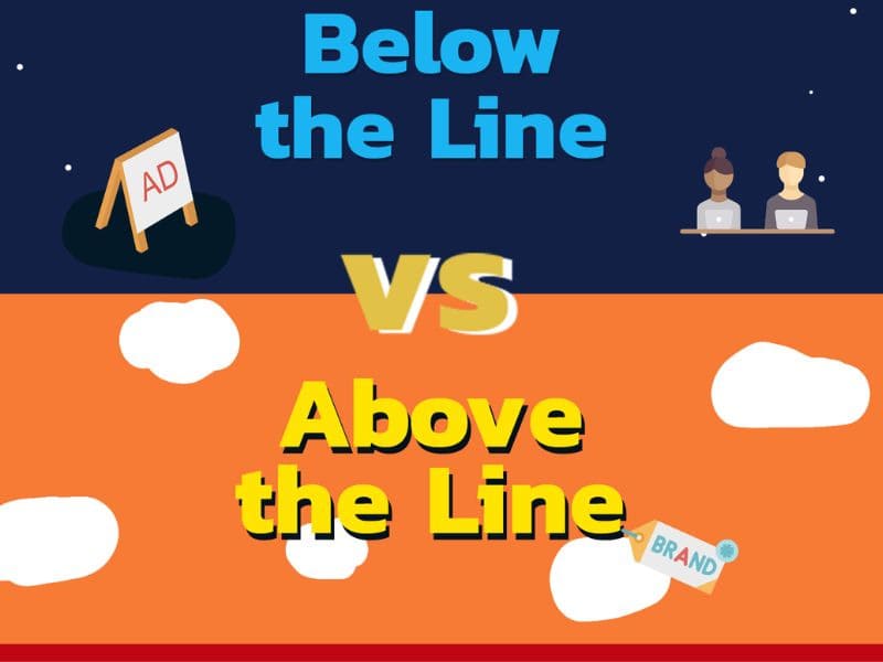 N&ecirc;n chọn above the line hay below the line?