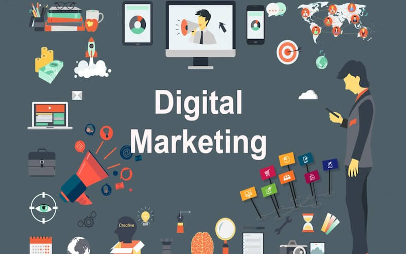 Digital marketing giúp tiếp cận khách hàng thông qua các nền tảng kỹ thuật số
