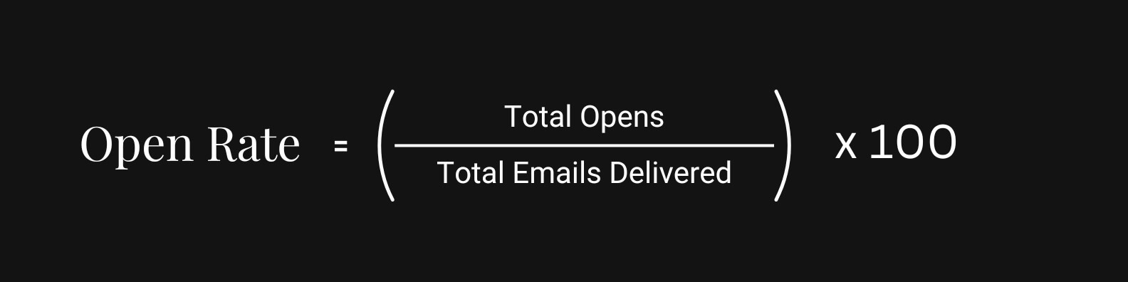 Open rate là tỉ lệ phần trăm mở mail