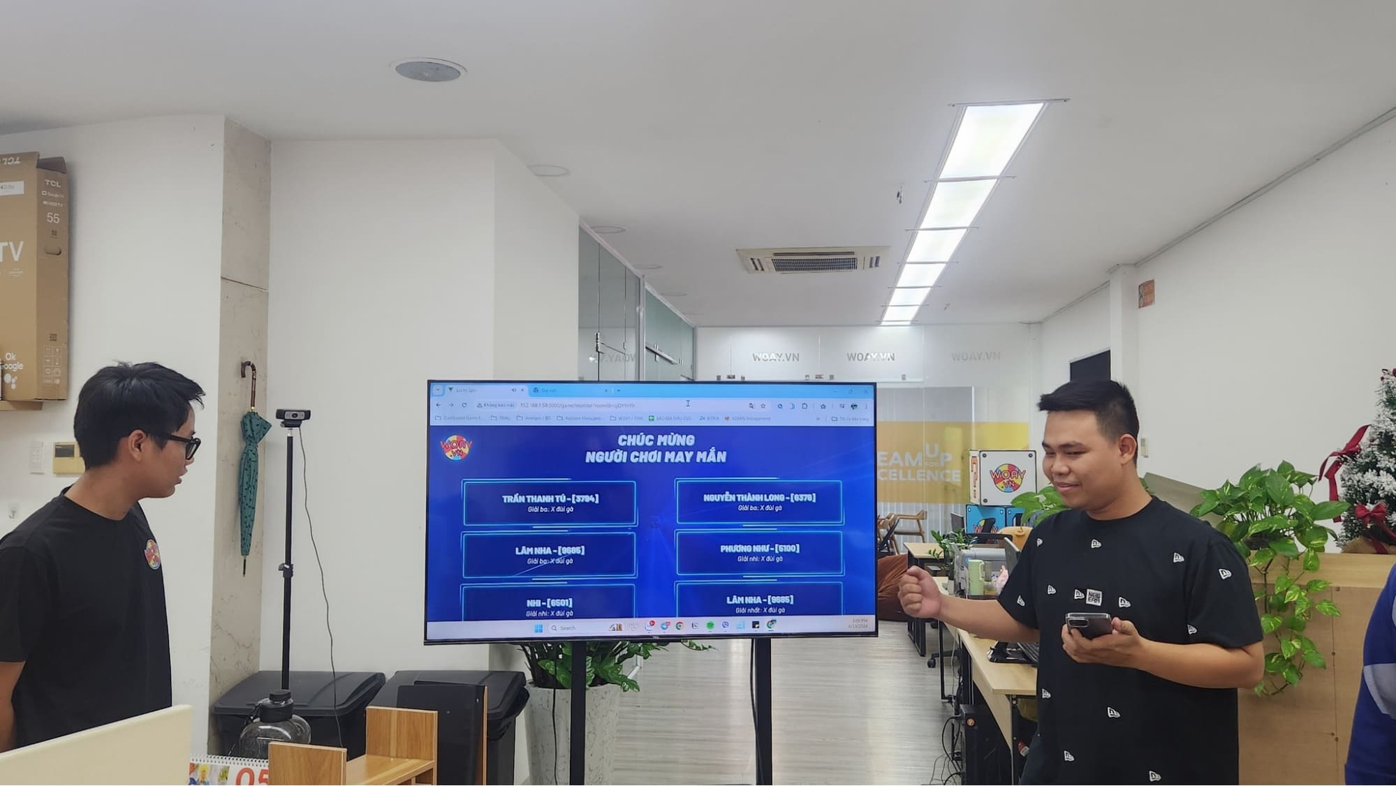 Woay cung cấp minigame giúp khuấy động không khí bữa tiệc