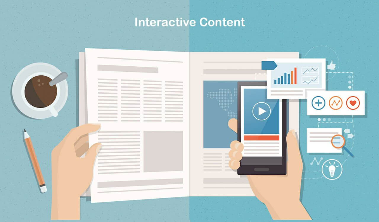 Trải nghiệm interactive content qua khảo sát.