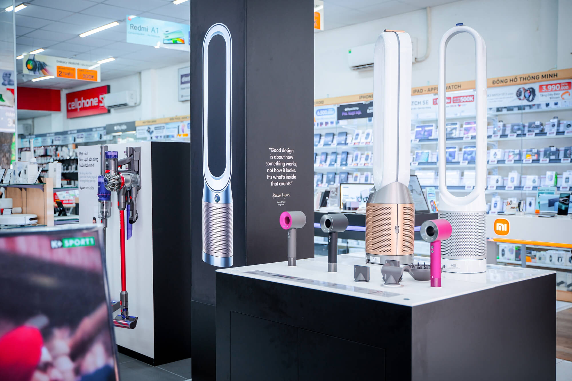 Định vị theo tính năng của Dyson 