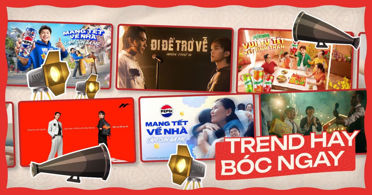 Chiến dịch marketing Tết đa kênh cho các ngành hàng khác nhau