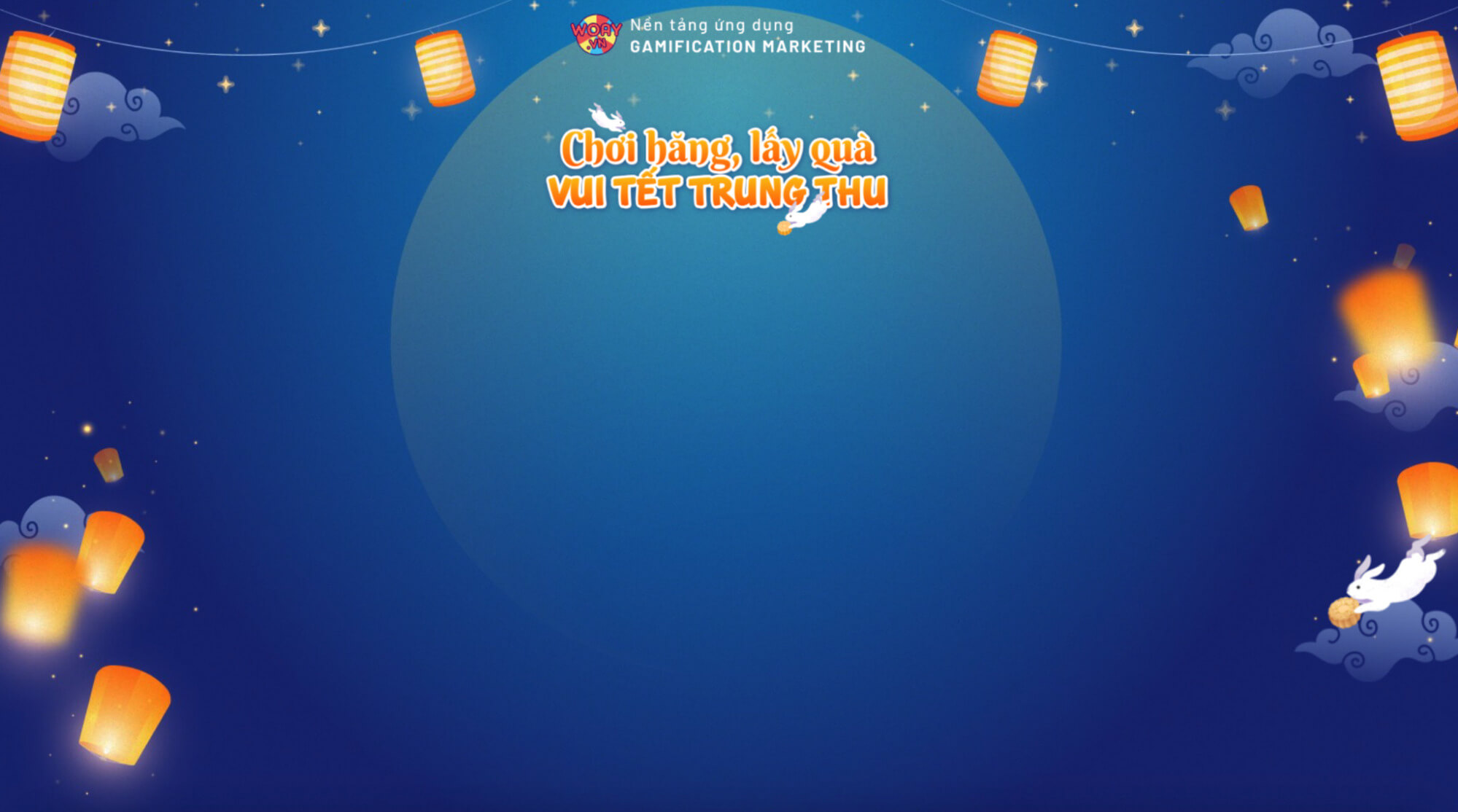 Giao diện trò chơi Chơi hăng lấy quà – Tết vui Trung Thu