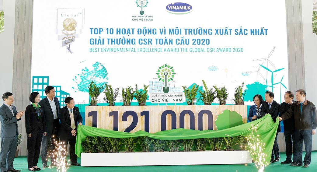 Hoạt động cộng đồng như “Một triệu cây xanh cho Việt Nam” góp phần xây dựng thương hiệu uy tín cho Vinamilk