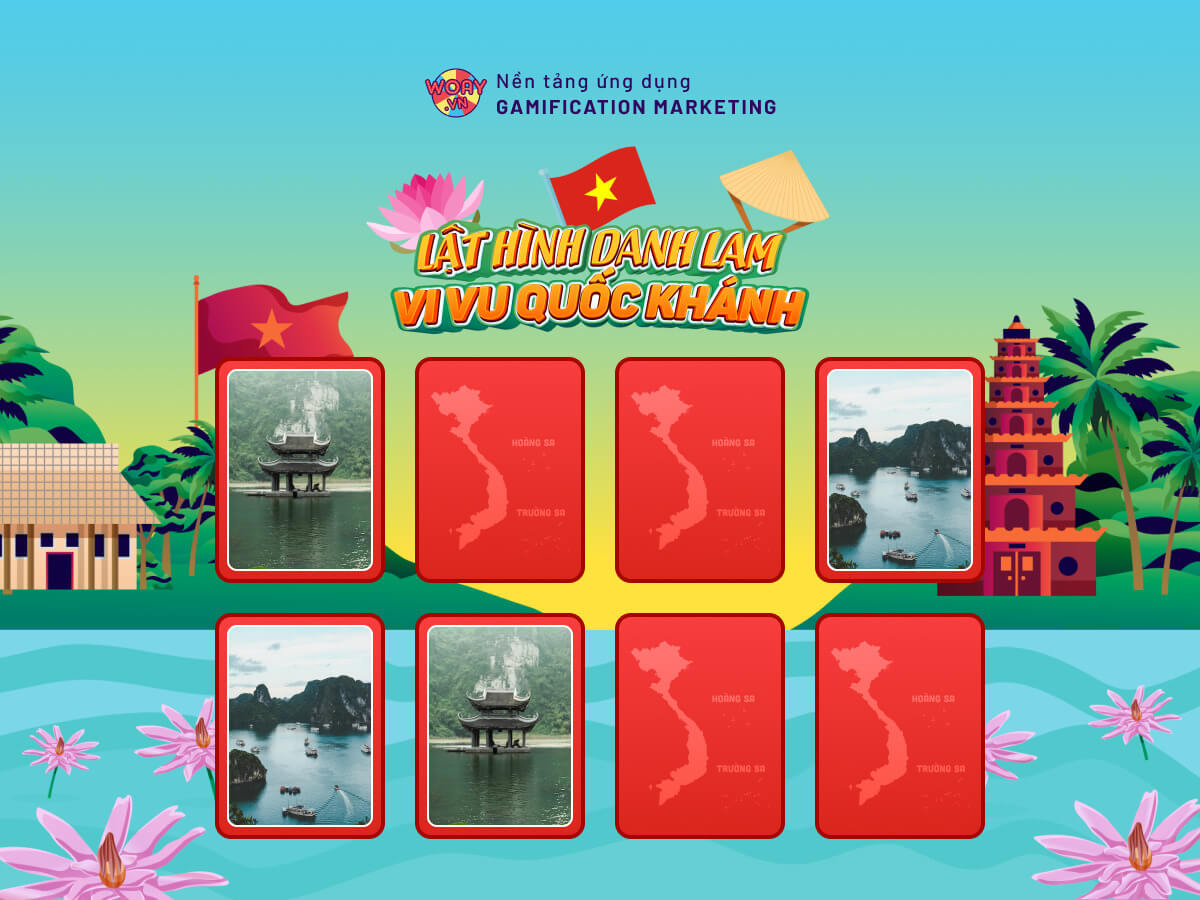 Hình ảnh ví dụ về trò chơi lật ảnh