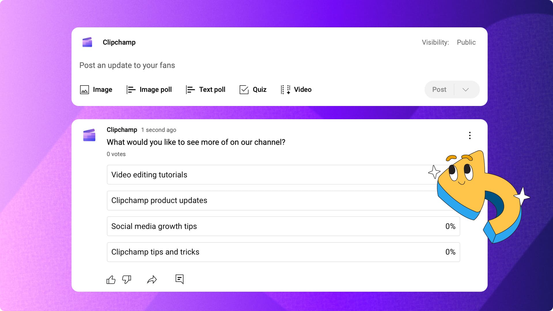 Sử dụng poll, quiz, câu hỏi mở cách tăng content engagement tức thì