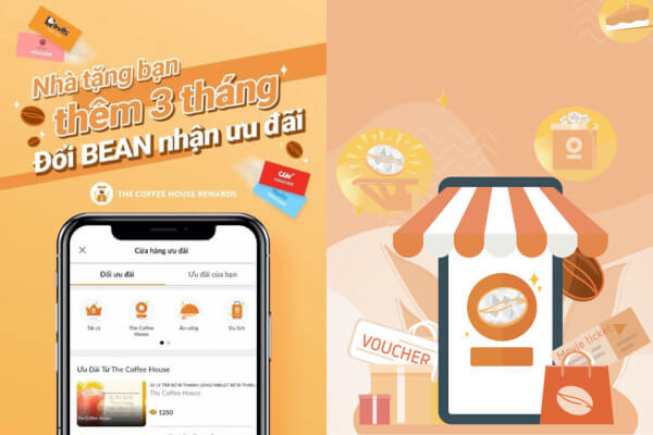 The Coffee House triển khai chương trình tích điểm đổi quà trong ứng dụng