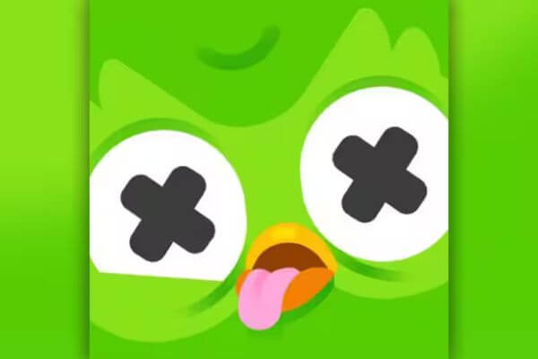 Mascot Duolingo gục ngã khi người dùng không luyện tập