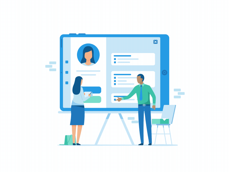 Deputy - Onboarding and Feature Animations finance bodymovin json lottie flat gif illustration charac… | Motion graphics inspiration, Motion graphics, Motion design