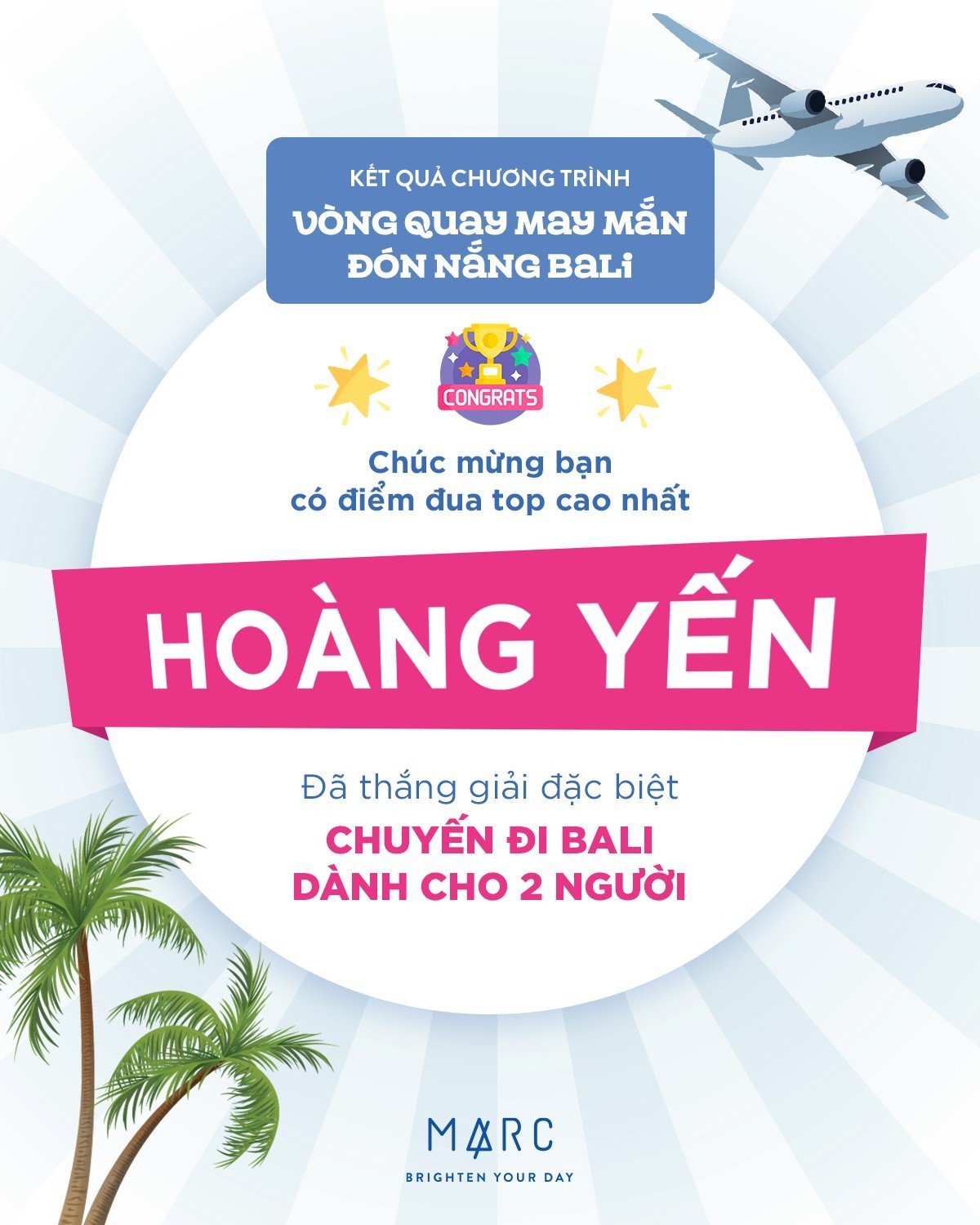 Bảng xếp hạng đua top trong chiến dịch của MARC