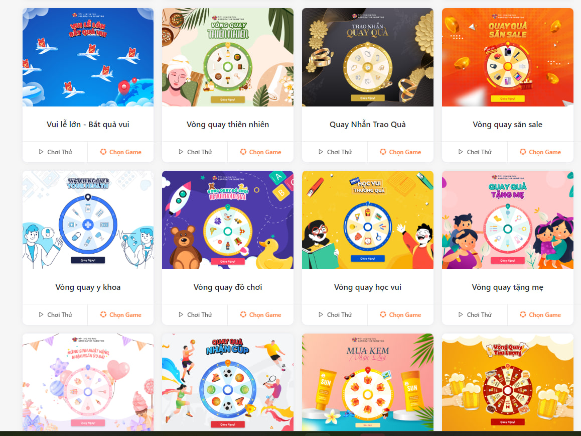 Vòng quay may mắn - Game cơ bản nhất nhưng hiệu quả cao