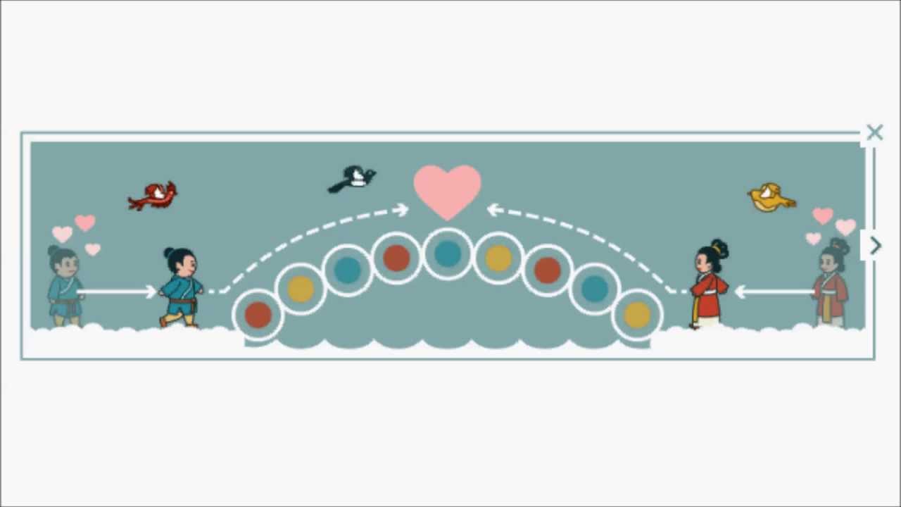 Chinese Valentine's Day - Qixi Festival - Chilseok - Google Doodle 2013 -  七夕 - 칠석 - YouTube