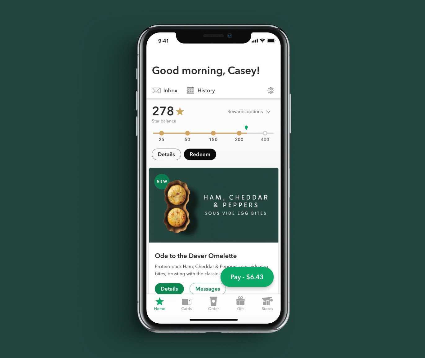 Ứng dụng tích điểm Starbucks Rewards
