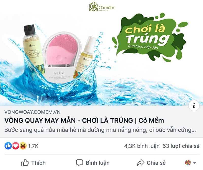 Minigame vòng quay may mắn của Cỏ mềm HomeLab