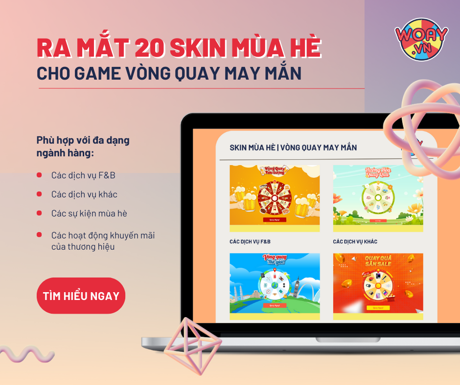 WOAY ra mắt 20 mẫu thiết kế mùa hè cho game Vòng quay may mắn